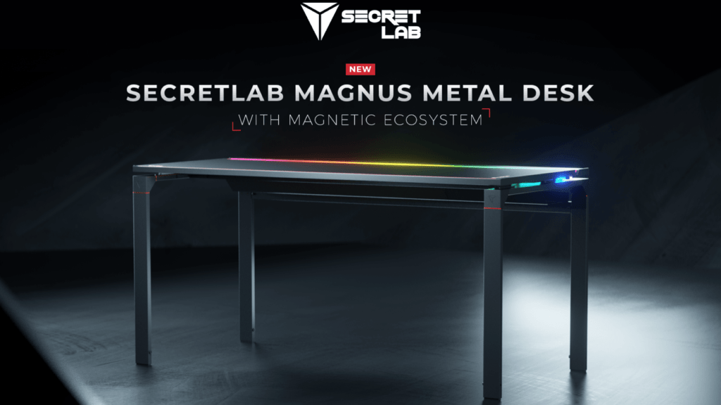 Secretlab’s First Desk Offers Magical Magnetic Accessories and RGB Lights