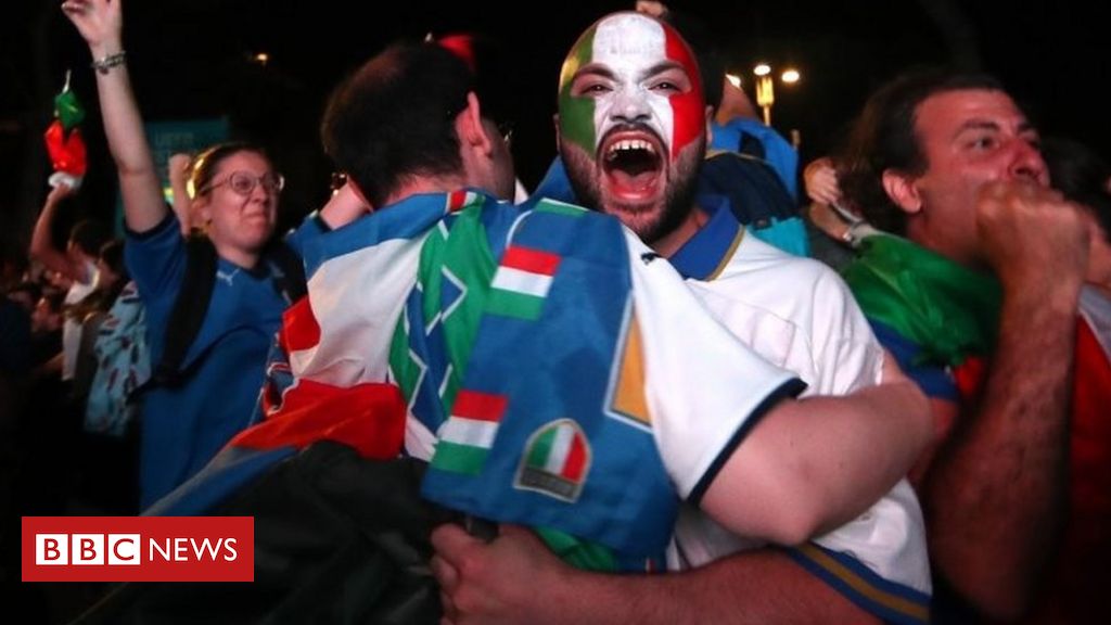 Euro 2020: Italy fans ecstatic after England defeated in Wembley final