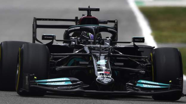 Italian Grand Prix: Lewis Hamilton top in first practice at Monza