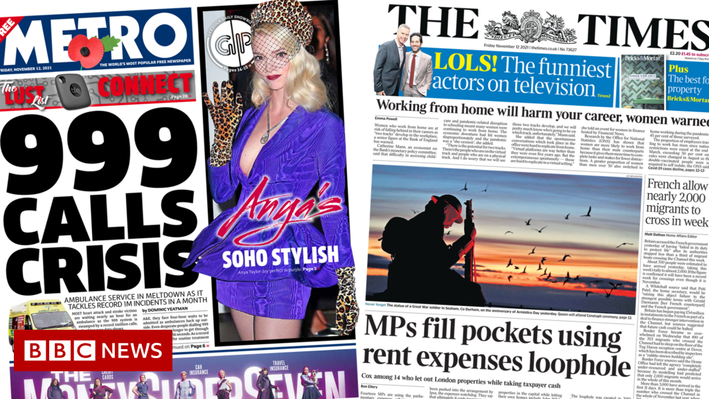 The Papers: 999 calls crisis and MPs’ rent expenses loophole