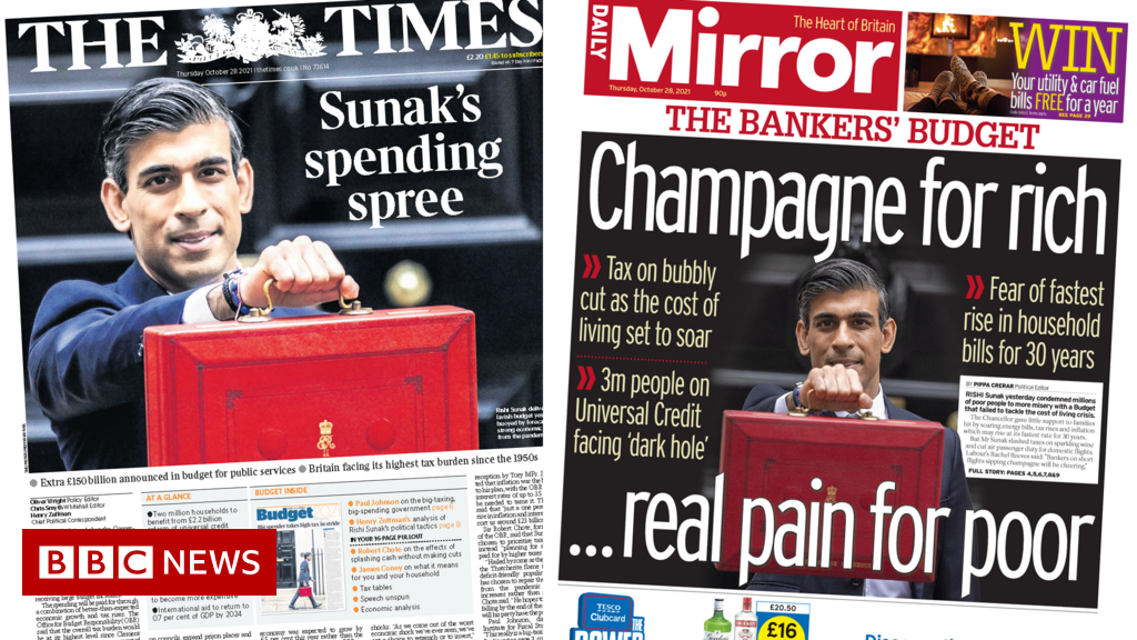 The Papers: Sunak’s spending spree and ‘the Bankers’ Budget’