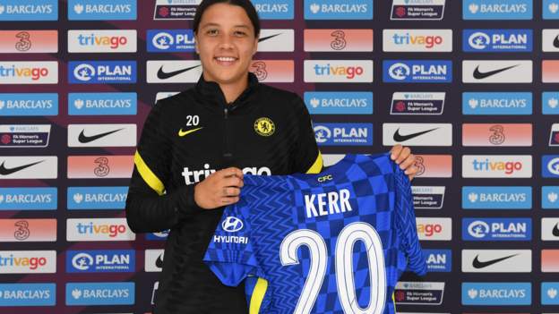 Sam Kerr: Chelsea forward signs new two-year deal with WSL champions