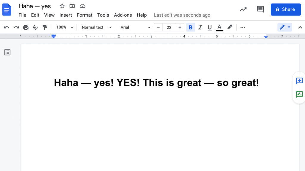 Google Docs Adds Our Favorite Punctuation Mark to Autocorrect