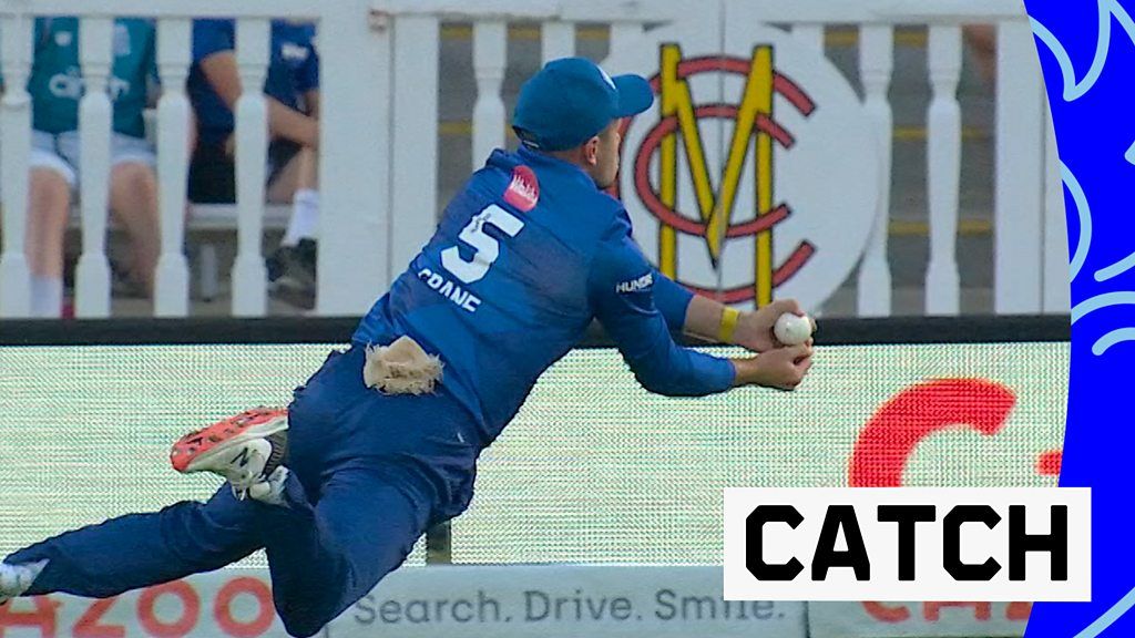 The Hundred: Mason Crane takes ‘outstanding catch’ to remove Jos Buttler