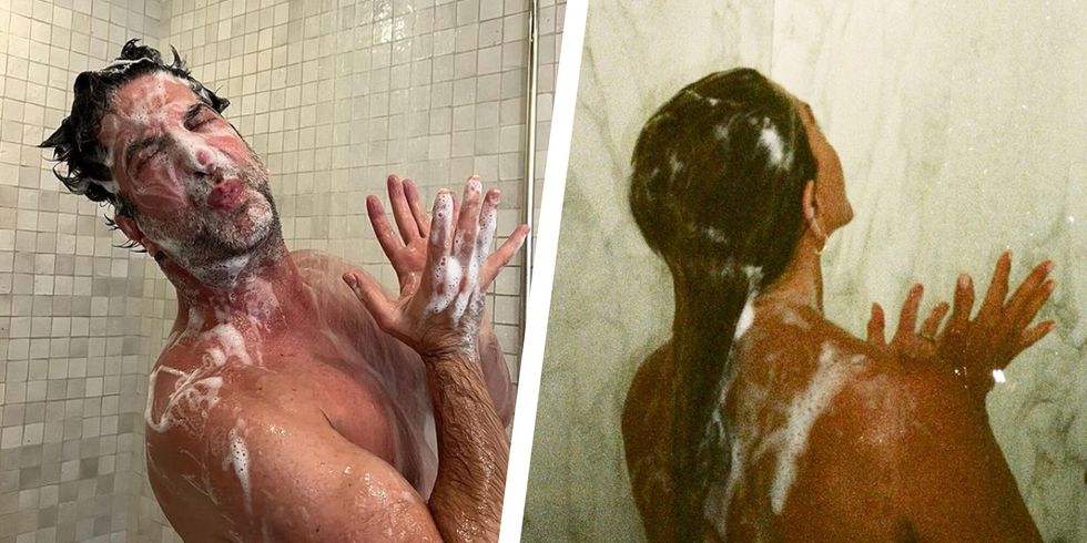 David Schwimmer Tried to Recreate Jennifer Aniston’s Steamy Shower Pic