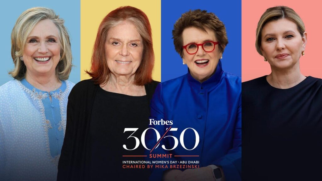 See The Epic Conversation Between Hillary Clinton, Olena Zelenska, Billie Jean King And Gloria Steinem At Forbes’ 30/50 Summit